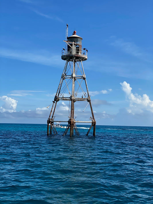 lighthouse in the ocean