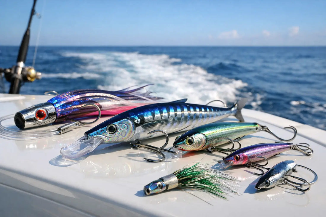 best lures for wahoo fishing Bost - High Speed Lure Pack Madmacs 200 plus the new Madscad 190 AT shallow runner to cover all your trolling needs 16-oz Wahoo Jet Head- Rigged