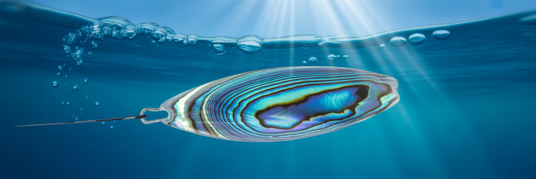 High-performance marlin trolling lure in water.