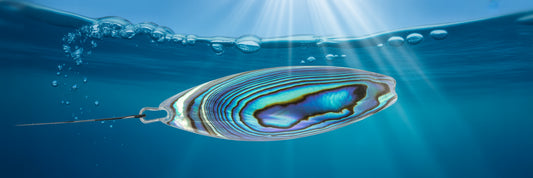 High-performance marlin trolling lure in water.