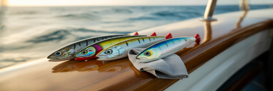 Maintaining high-performance offshore trolling lures.