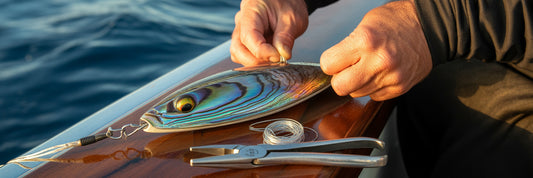 Rigging high-performance offshore trolling lures.
