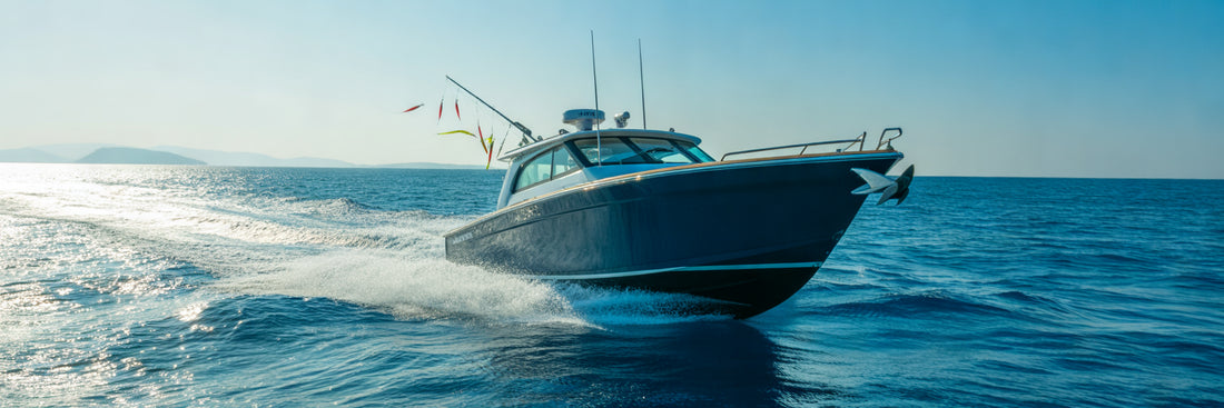 Offshore trolling for big-game fish.