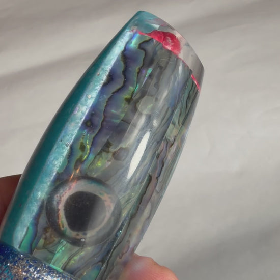video of blue abalone lure