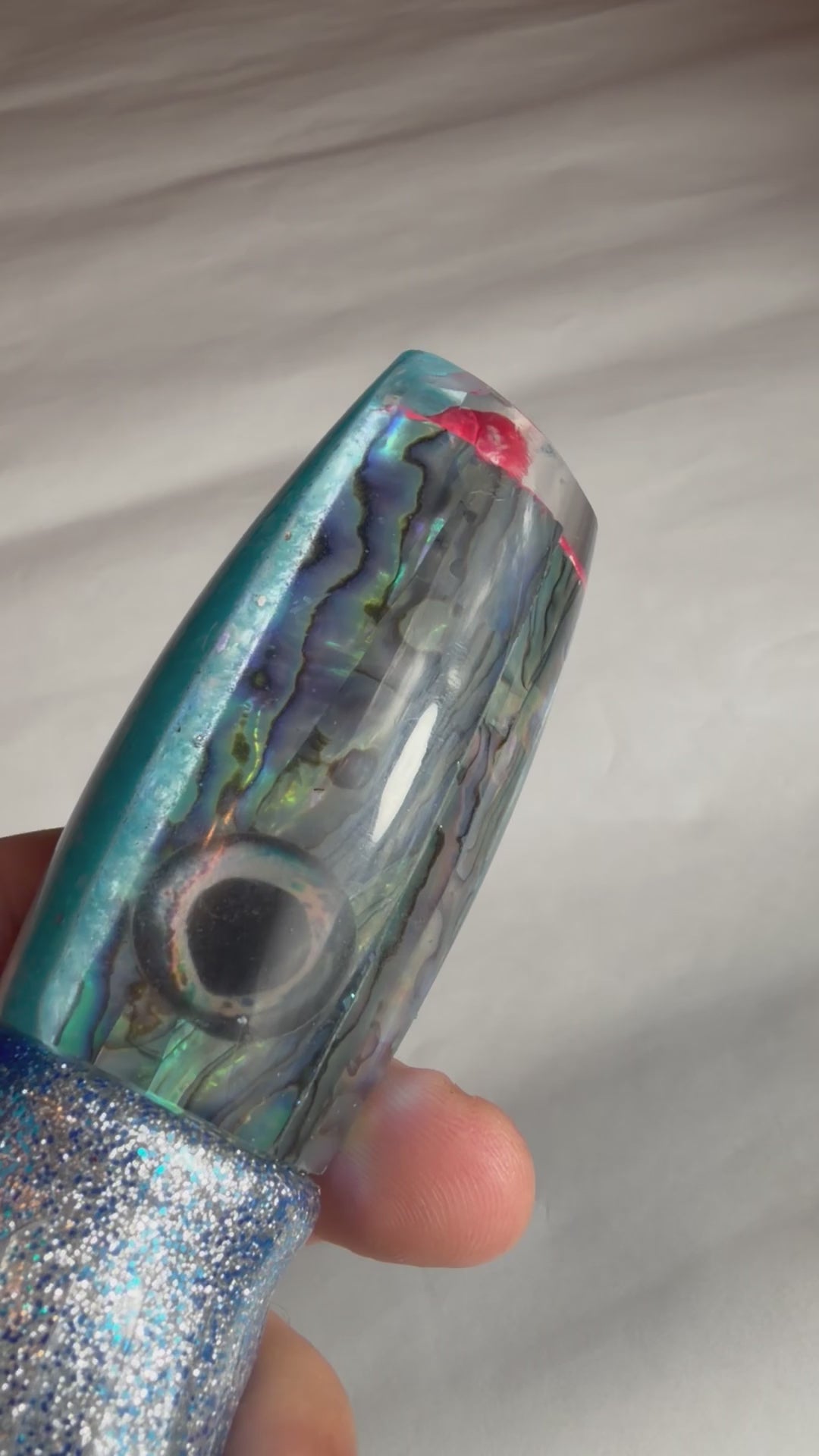 video of blue abalone lure